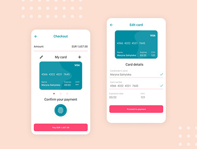 Checkout Android android checkout creditcard design payment