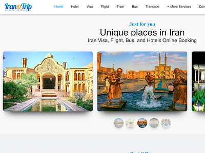 Travel Agency Website UI Design design ui user interface web website