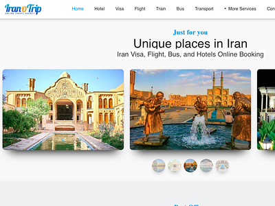 Travel Agency Website UI Design