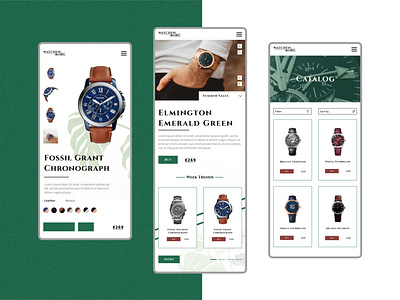 WatchenBorg watch store UI/UX app behance design graphic design iphone logo ui uiux ux watch webdesign