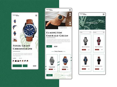 WatchenBorg watch store UI/UX