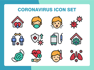 Coronavirus Icon coronavirus covid 19 design health icon iconset illustration quarantine ui ux vector virus