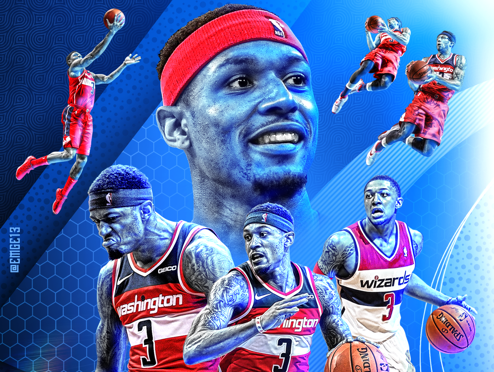 Bradley Beal artwork basketball stars Washington Wizards NBA  basketball HD wallpaper  Peakpx