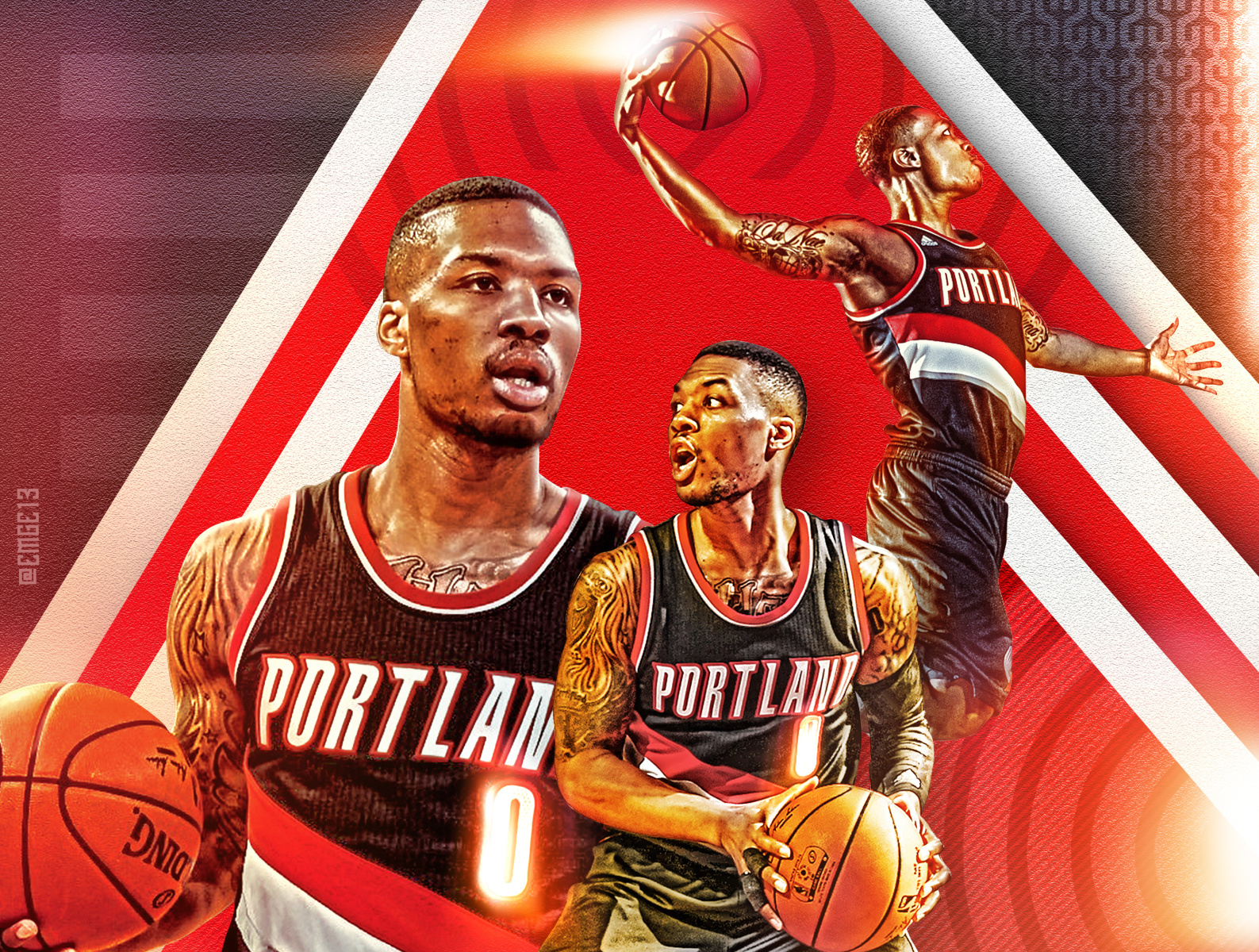 Lillard Art Triple Poster By Mike Gyamfi On Dribbble