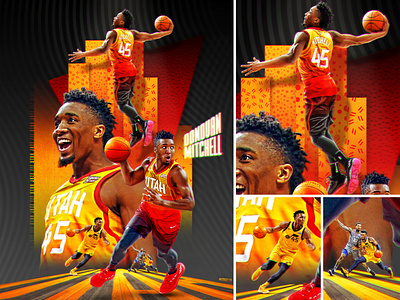 Donovan Mitchell Poster digitalsportsdesign