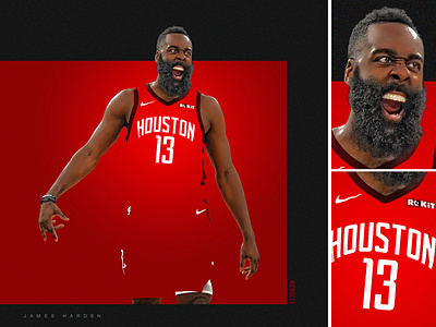 „COLOR BOUND“ James Harden artwork basketballcollector`scards collector`scards fearthebeard nbacustomcards upperdeckentertainment