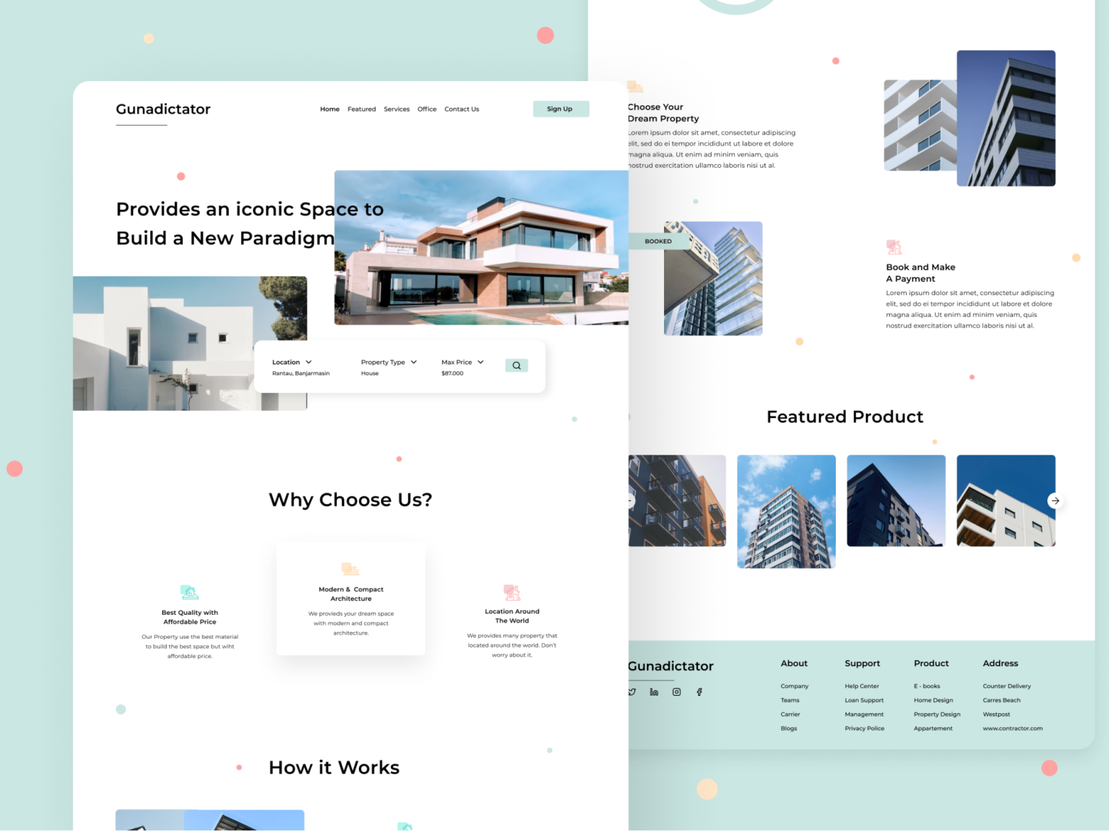 Gunadictator - Landing page by Darma Bayu on Dribbble