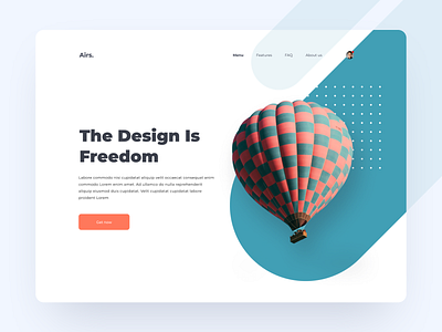 Freedom UI Exploration Landing Page creative design dribbble freedom minimal ui ux web website