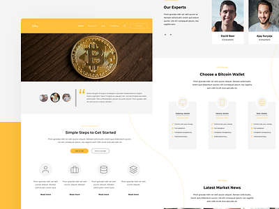 UI Exploration Web Design Bitcoin