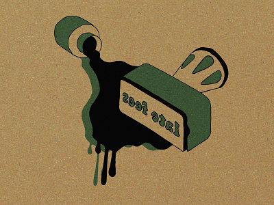 Late fees album cover branding design illustration vector