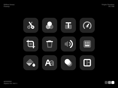 Editor Icons app design editor flat icon icon design logo ui ux vector video