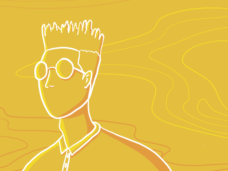 Yellow Hues line art shading photoshop adobe painting art digital art