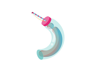 Isometric Letter J 2d 36daysoftype 36daysoftype07 alphabet bottle design environment game icon illustration isometric letter logo plastic straw type typo vector