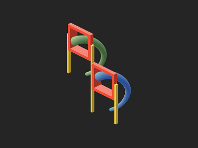 Isometric Number 3 2d 3 36dayoftype 36daysoftype07 abstract animate game geometry icon illustration illustrator isometric logo number 3 playground symmetry type typo typography vector