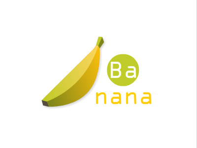 Banana 2d alphabet banana branding flatdesign flavor fruit gradient green healthy icon illustration istock letter logo sticker text typography vector vegan