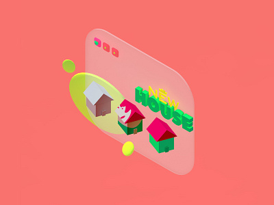 Low Poly Isometric House Renovation