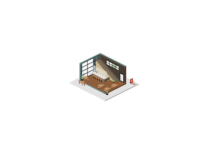 🍷 Isometric Restaurant Interior architecture clean coffee shop corona virus covid design food app icon illustration infographic interior isometric isometric art isometric design isometric icons isometric illustration restaurant simple small business store