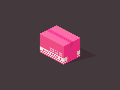 Love Pack ♥ 2d box container design fan art game heart icon illustration isometric love love pack metal gear solid pink radiation relationship toxic valentines day vector video game