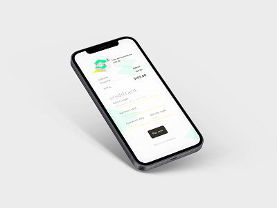 Credit Card Checkout checkout clean credit card dailyui house icon illustration isometric minimalistic mobile mockup modern page payment screen shopping simple ui vector white