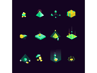 Isometric Fintech Icon Set-2