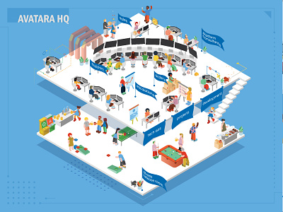 Isometric Floor Plan 2d 3d arcade character cloud computer detail floor game icon illustration infographic isometric map people pet team tech usa vector