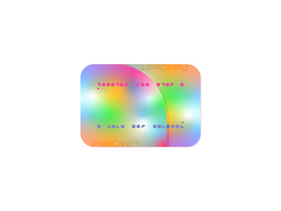 Payment Card "Pointcard" 2d challenge credit card crypto design encryption finance future gradient hologram icon illustration pay pointcard purchase rainbow shopping ui vector weekly warmup
