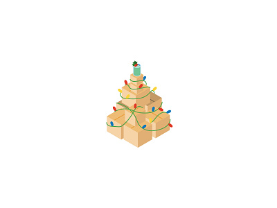 📦🚛🎄 Moving on Christmas day 2d 3d app box christmas design game graphic design holiday house icon illustration isometric moving new tree vector xmas year