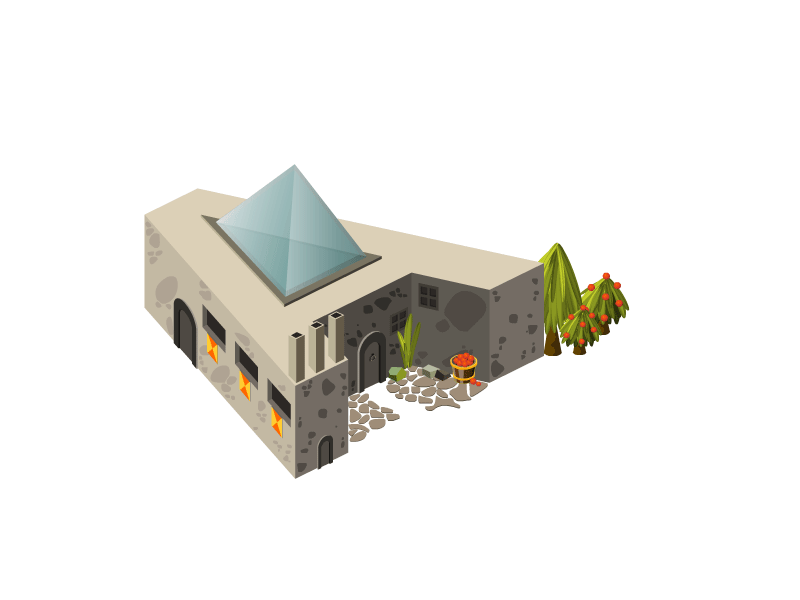 Isometric Letter A by Güneş Özcan on Dribbble