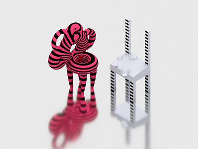 WIP Vol.1:: Abstract Chairs 3d architecture c4d cinema 4d design dream game game art icon illustration industrial isometric item map pink progress sketch white wip