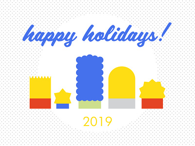 Holiday Card card character dribbble family family picture family portrait fan art flat design holiday holiday card illustration minimal simple design simpsons the simpsons thesimpsons typography vector warmup weeklywarmup