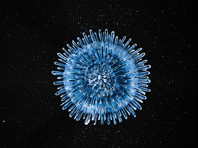 Microcosm COVID-19 abstract biology coronavirus cosmos illustration microcosm painting science universe virus visual art