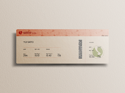 Boarding pass for ume