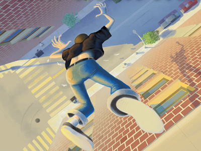 Jump illustration digital painting hellgateindustries.com