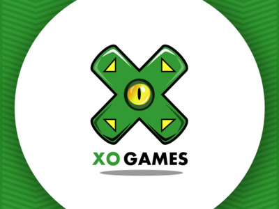 XO GAMES branding illustration logo vector