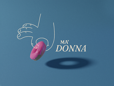 Ma'donna 3d blender design donnut illustration photoshop