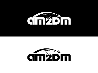 Word mark logo, am to pm logo