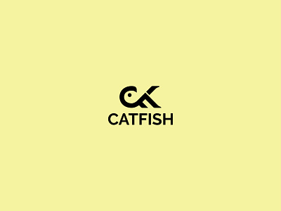 Letter Mark Fishing Logo,Catfish logo