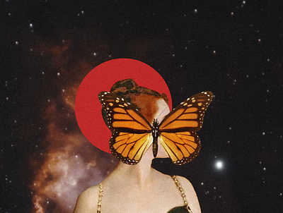 Butterfly Effect collage design illustration mooncrab photoshop retro surrealism vintage