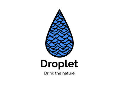 Droplet branding design icon identity logo minimal vector