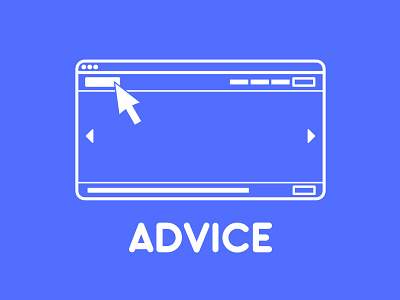UI Advice clean design flat minimal vector