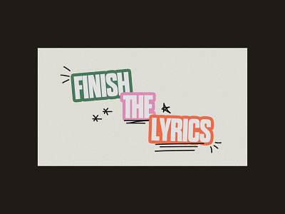 Finish The Lyrics church series sermon