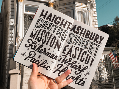 San Francisco Wanderer | Travel Journal architecture cali california citytrip drawing frisco handlettering house journal lettering mission sanfran sanfrancisco sf sketchbook travel traveller victorian wanderer westcoast