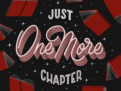 Just one more chapter apple pencil book books booksmart bookstagram bookworm challenge chapter digital art digital drawing drawing homwork illustration ipad one one more procreate reading sparkle stars