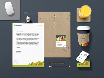 Klímabarát18 - Climate change strategy event branding brand branding business card card climate coffee cup eco envelope environment flat lay green identity letter letterhead logo mockup renewable stamp stationery