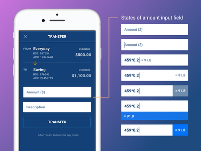Input Calculator in Banking App banking calculator design figma finance fintech input interface design mobile pattern smart ui ux