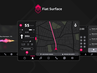 Fiat Surface - Prototype app design flat minimal ui ux vector