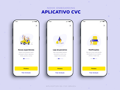 Onboarding do APP CVC