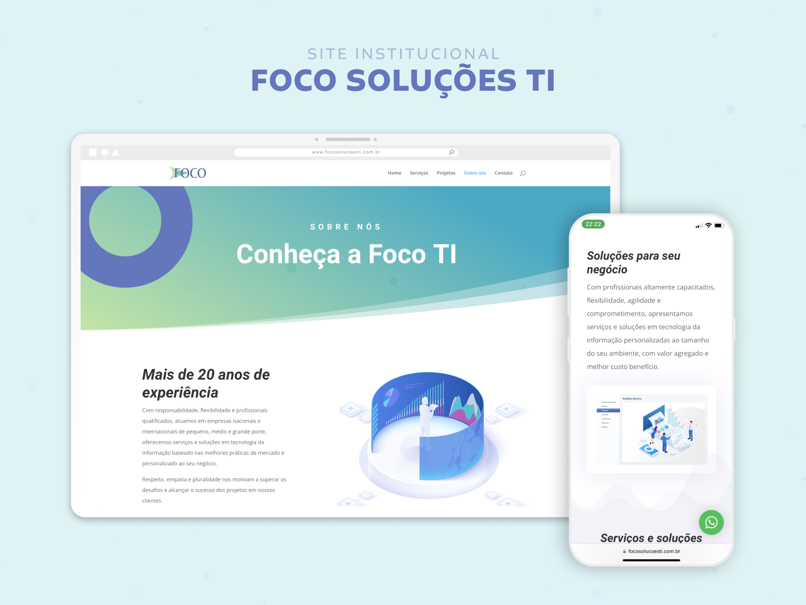 Site Institucional Foco Soluções Ti By Rafael Guimarães Oliveira On Dribbble 9012