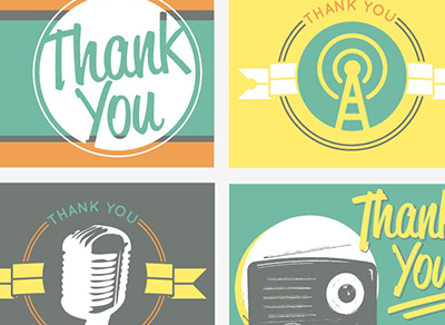 Retro Thank-You Cards