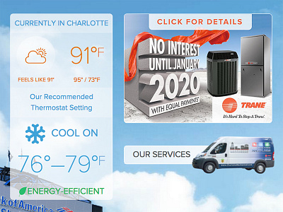 Charlotte Mechanical air heating hvac nc responsive temperature thermostat weather website wordpress
